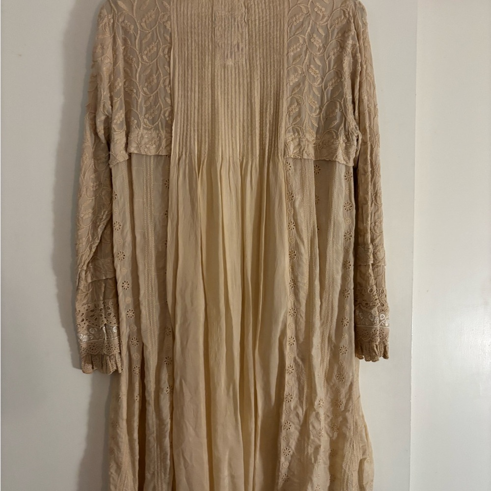 Johnny Was Cream Textured Button-Up - Picture 6 of 6
